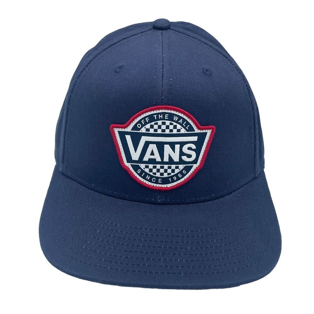 Vans Off the Wall Blue Ballcap Hat Snapback Retro Check
